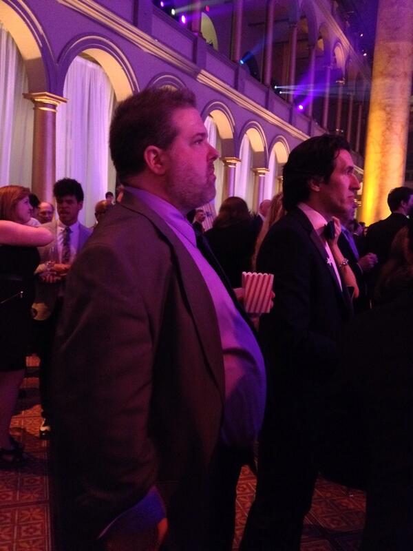 Studio_Theatre's tweet photo. Star of #studiocock @DowBruce enraptured by #HHA30 http://t.co/9A5rELav65