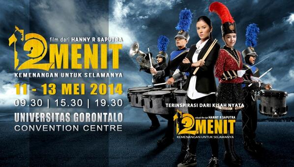 Karlotaaz's tweet photo. Datang yukk di pemutaran film @12menithemovie tanggal 11-13 Mei 2014 UGCC HTM 30K (include) | info: @MBGWP_GTO http://t.co/1aTRwB8fGE