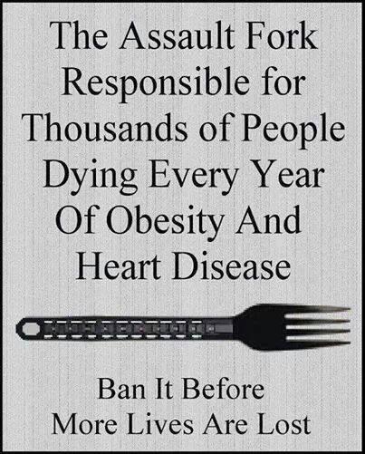 AmyMek's tweet photo. #SaySomethingLiberalIn4Words - Ban Assault Forks Today!
#StopBeingVictims
#tcot #NRA #2A
#MolonLabe http://t.co/mi7ZZiepOe