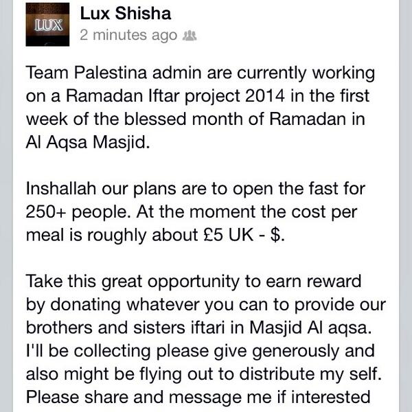 Please read and retweet @Lux_Shisha <a href="/Edd_Hussain/">Edd</a>
