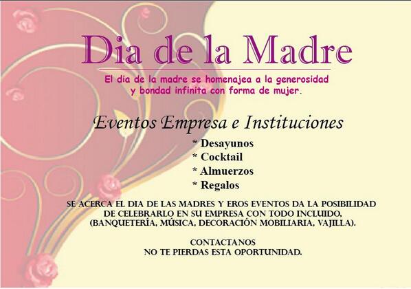 eros_eventos's tweet photo. Regalonea a las madres en tu empresa #DiaDeLaMadre #eventos #EventosEmpresas #regalo http://t.co/csvcP7xMbT
