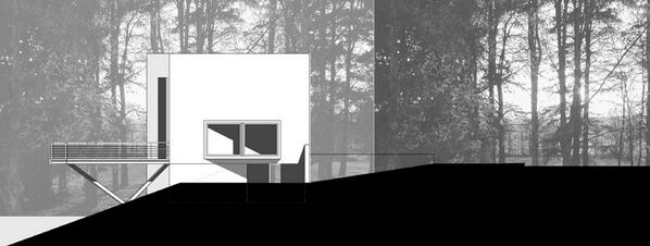 DanielSaari's tweet photo. Concept elevation for lake house competition #phoenixarchitect http://t.co/KTScGnE9kE
