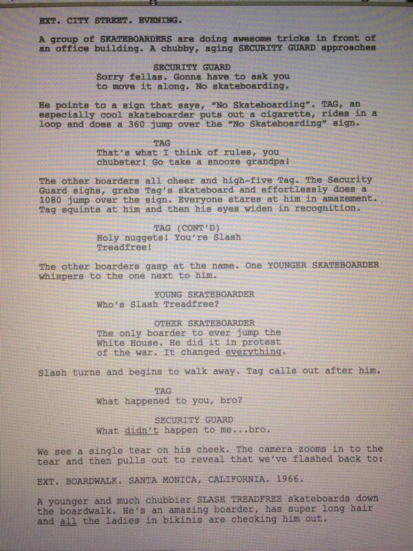 A group of cool skateboarders...