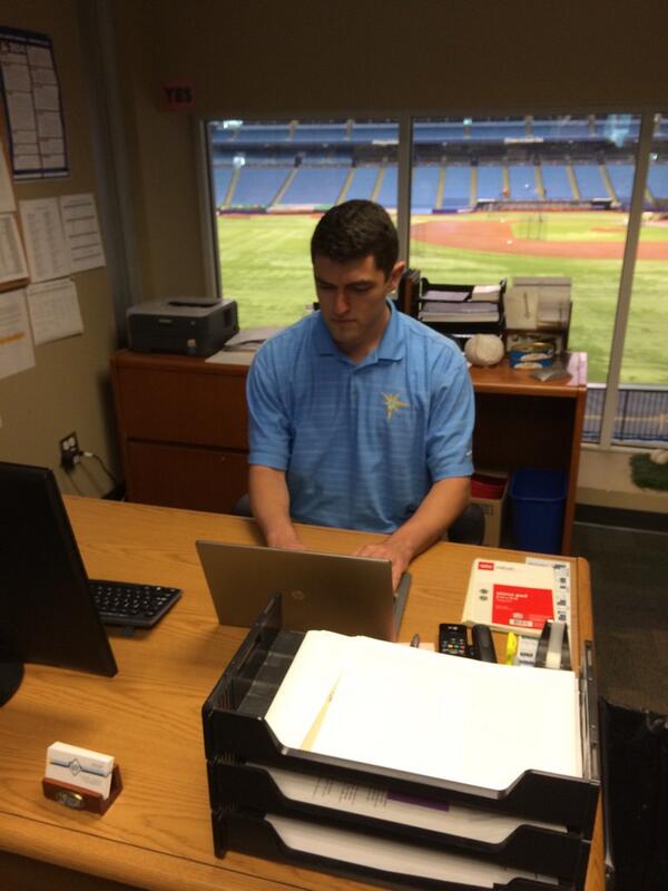 RaysBaseball's tweet photo. We're joined by Director of Baseball Operations Chaim Bloom for #Rays Twitter Tuesday Q&A. #AskChaim your questions http://t.co/XyTLRMiEBZ