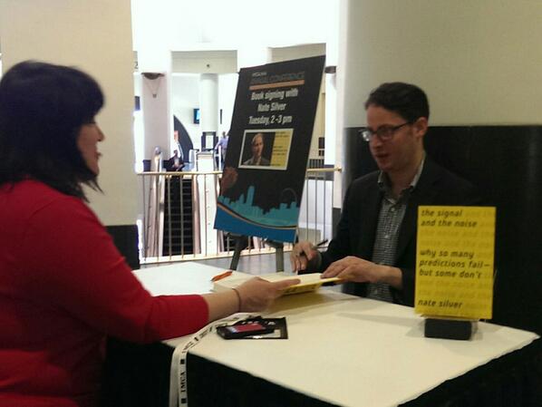 iw_inst's tweet image. @imca very own @slasser meets @NateSilver538 ! #IMCA14