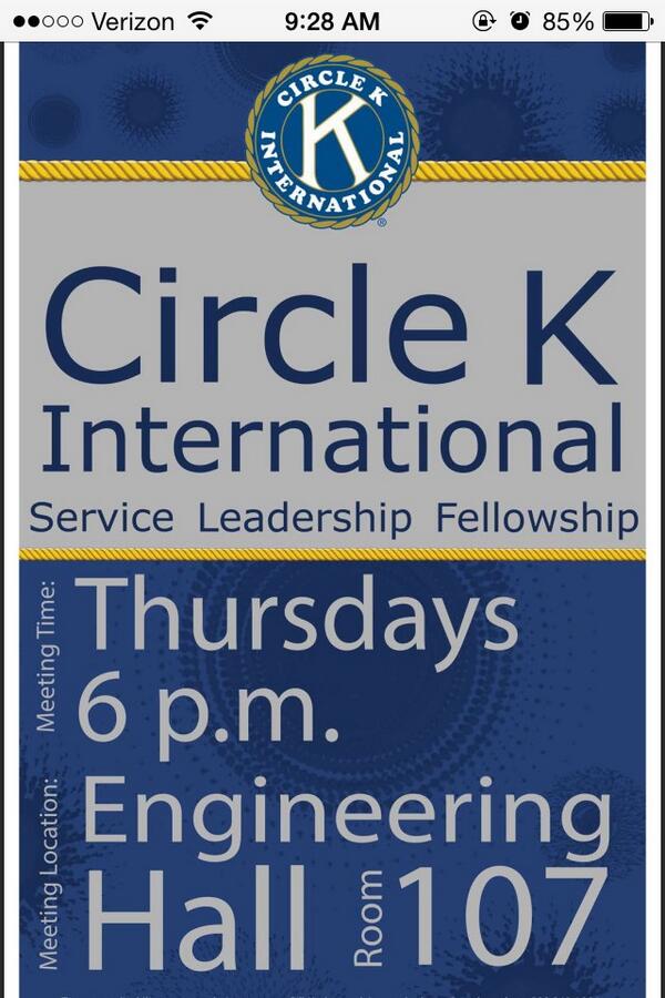 UWPCircleK's tweet photo. Our campus will be rocking some new cki swag next year #wumcirclekrocks http://t.co/btAdIJ6Tc2