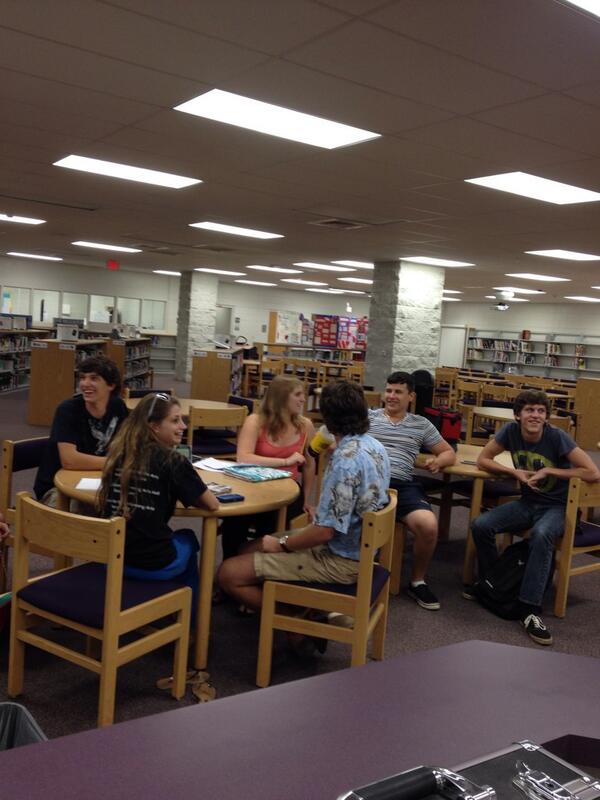 A few AP students gathering for an AP exam study session. #motivatedkids #APacademy #they'vegotsmarts