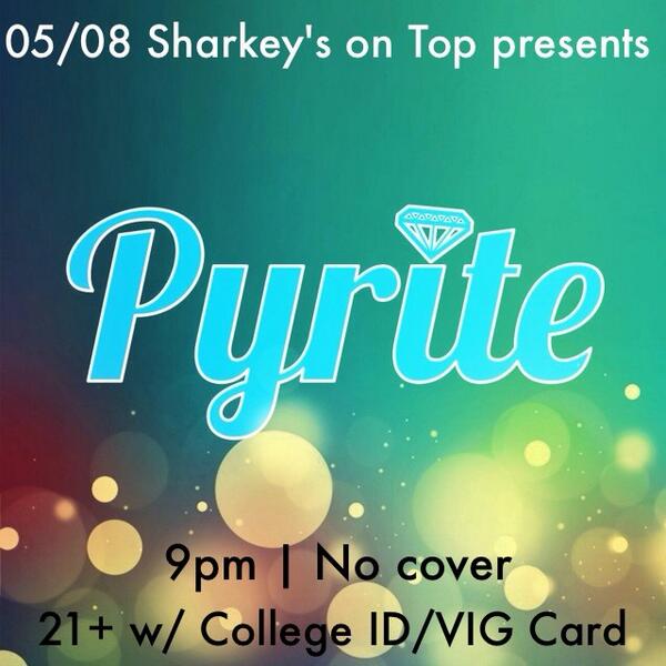 [THURSDAY] @DJ_Pyrite will be on Top to celebrate the end of exams! 9pm, 21+, no cover! #ExamStressRelief