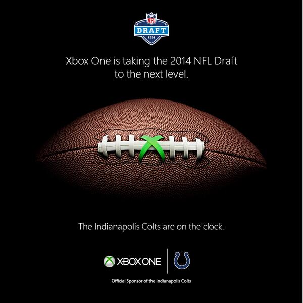 Colts's tweet image. Want real-time Colts #NFLDraft updates? See it YOUR way on #Xboxone with @Xbox’s #DraftTracker xbox.com/nfl