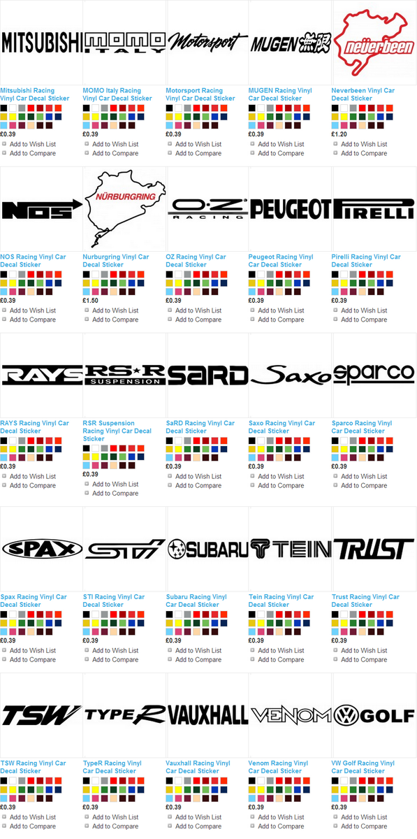 Racing Car Stickers tinyurl.com/khvg3rg