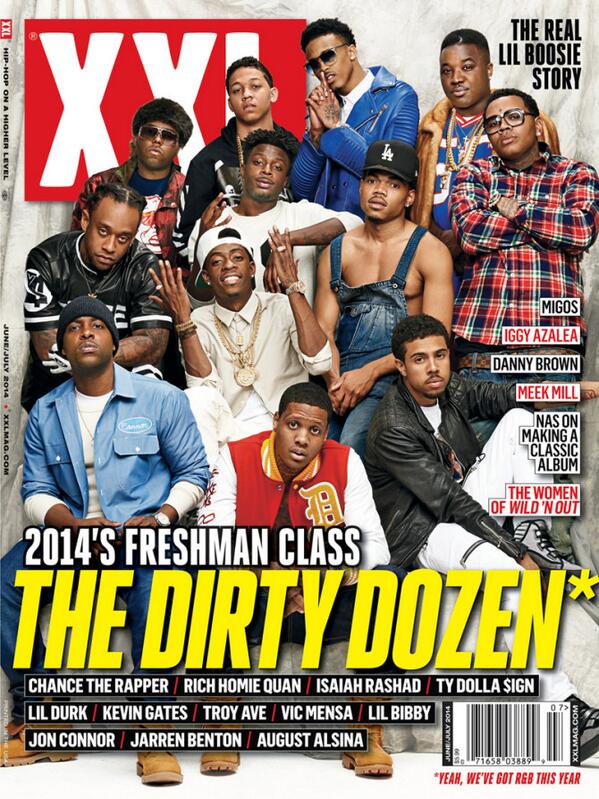 XXL's tweet photo. That cover though #Epic #XXLFreshmen14 http://t.co/A0wuQ1j5Un