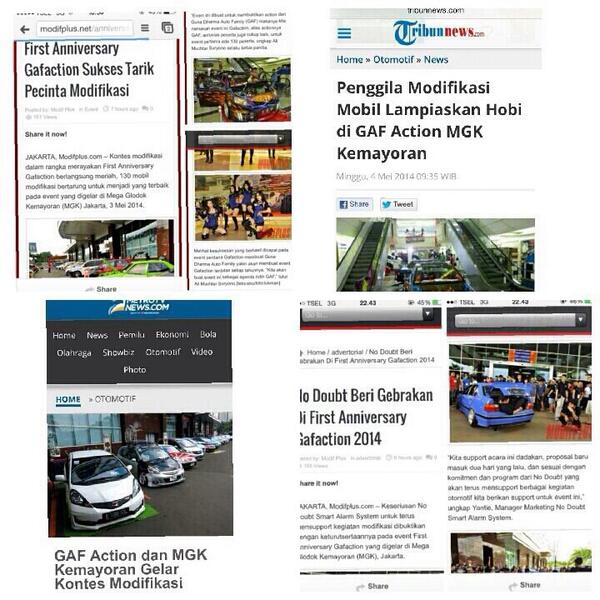 Alhamdulillah. Setelah melewati hari panjang utk kesuksesan 1st Anniversary GAF, sekarang kami tersenyum puas :)