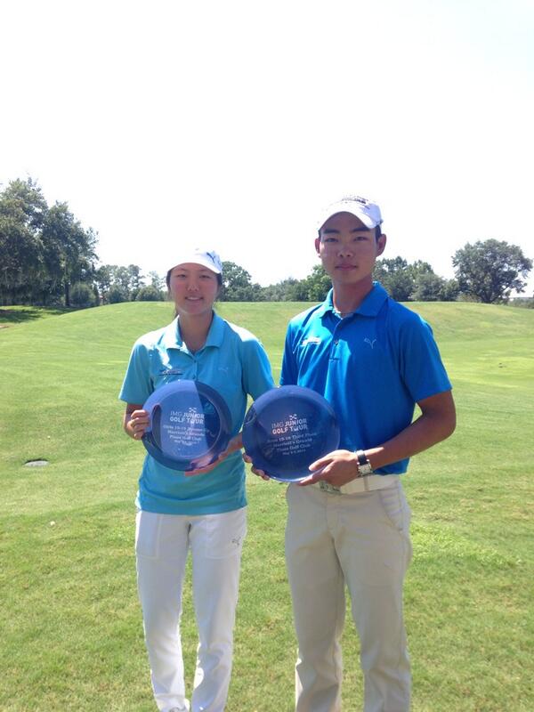 BalckeGrant's tweet photo. @GGGAgolf students Mami Yamamoto finishes 2nd and @ChinThomasYint 3rd @IMGJrGolfTour Grande Pines #longweekend http://t.co/fvjQEXhRHP