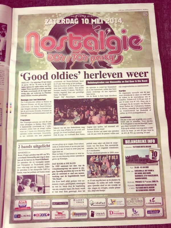 Heilectroo's tweet photo. Vandaag in 106.000 brievenbussen in "#Alkmaar op Zondag"!! Nostalgie!! #Heiloo #Trots #HeerlijkFeestje http://t.co/IfDKLQTfwV