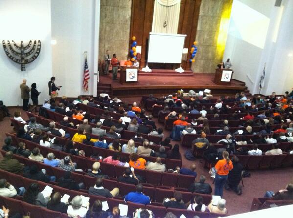 GrassrootsChi's tweet photo. "They say money talks. But when people get organized money walks!" ONE Northside convention for #PowerJustice http://t.co/sDQIjXTU58