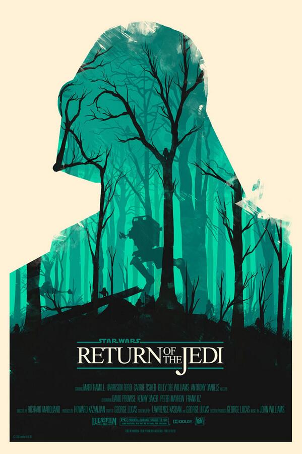 ohh_deer's tweet photo. Work by Olly Moss #illustration #starwars #starwarsday #maythefourthbewithyou http://t.co/8sjdhNdy9b