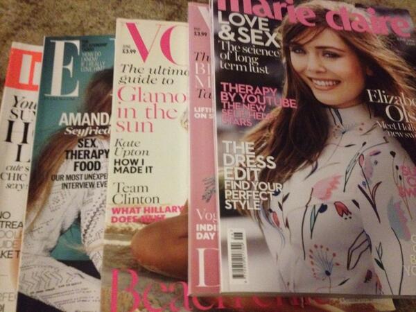 lmatthews89's tweet image. Staying in to read magazines on bank holiday Sunday! #guiltypleasure #magazineaddict #love
