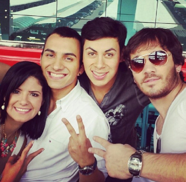 CHECHOYGABY's tweet photo. Un recuerdito @iris_johys @SoyOmarVasquez @JuverOficial y @chechoarevaloK #PDNT2013 http://t.co/Xe9a4UiCfx