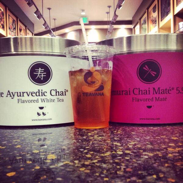 #WhiteAyurvedicChai and #SamuraiChaiMate. The perfect #IceTea for the #Summer 

#Teavana #Chai #BeverlyCenter #LA