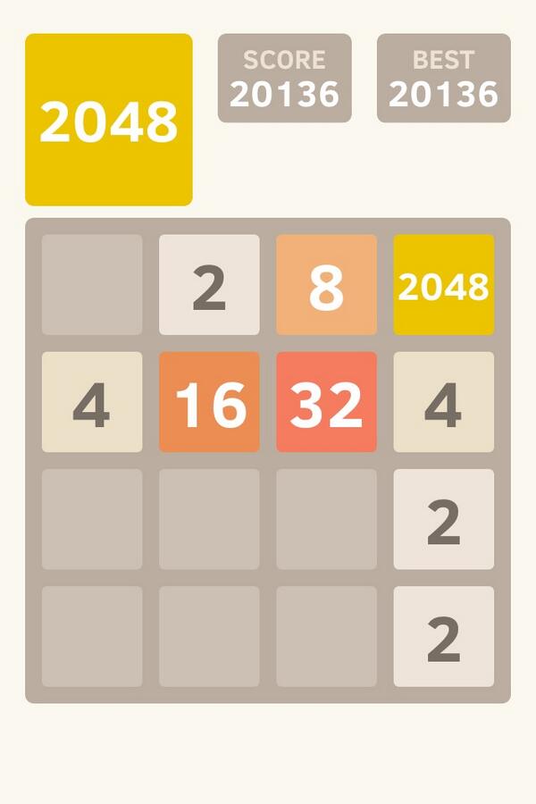 Ivainclusa's tweet photo. I got to the 2048 tile! @2048_game https://t.co/LNL0mtdAYs @DLLNGL http://t.co/wHbIuV5d8N