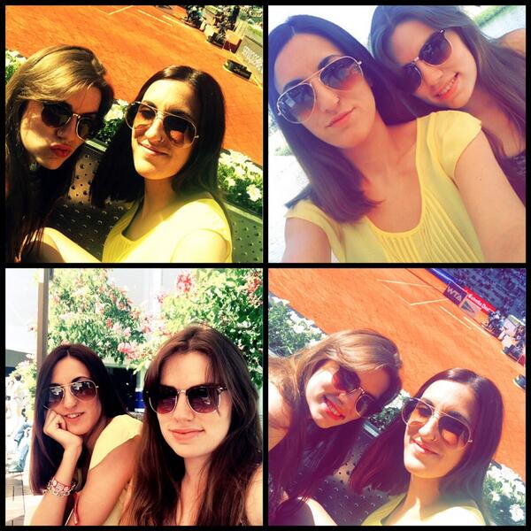 crisortiz27's tweet photo. Día genial en el Mutua Madrid Open con @Adrianita_sc volviendo a nuestra zona VIP http://t.co/hCc33sE7F9