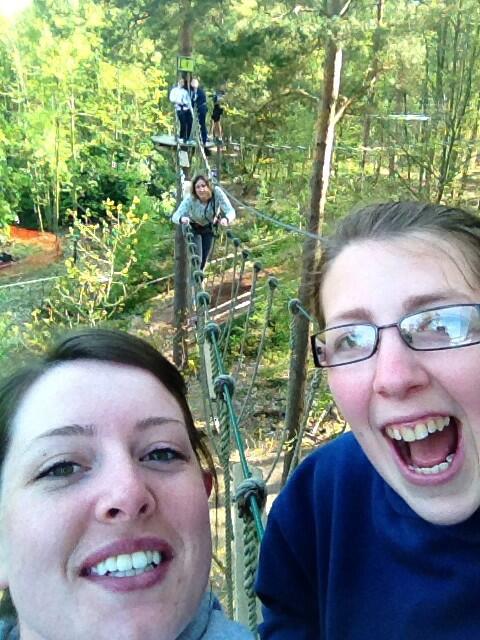 Mim_Taylor's tweet photo. Awesome fun swinging through the forest today #treetopview #GoApe #natshendo http://t.co/A4bHCpfoCK