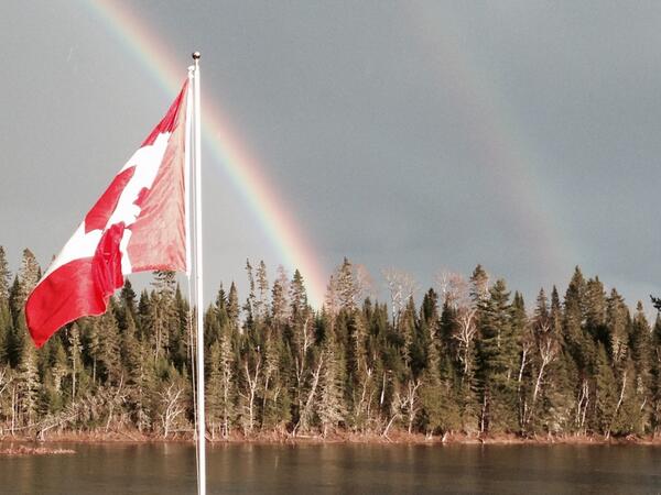 AwcenterTammy's tweet image. @weathernetwork @SeeNewBrunswick #rainbows over the #tobiqueriver