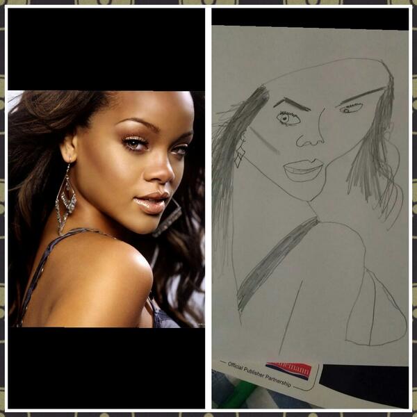 TheShadeThrower's tweet photo. I WAS TRYING TO DRAW @RIHANNA AND I DON'T KNOW WHAT HAPPENED I DIDN'T MEAN FOR IT TO BE LIKE THIS OH MY GOD http://t.co/YLrOEcuJuu