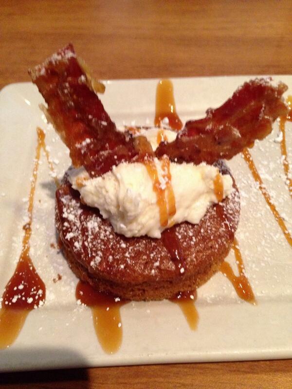 bostonpizza's tweet photo. Fact. RT @BeerHawk: Please don't hate the Candied-Bacon Carrot Cake at @bostonpizza. It can't help being this awesome http://t.co/b6kSH5uGbX