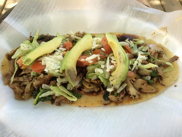 FWFoodPark's tweet photo. Where else can you get Duck Huaraches?  @SantoFrijol here today with @whatscooknchef @LifeIsSweetFTW @tuttaspizza + 2 http://t.co/8MJ8BZk3Mb