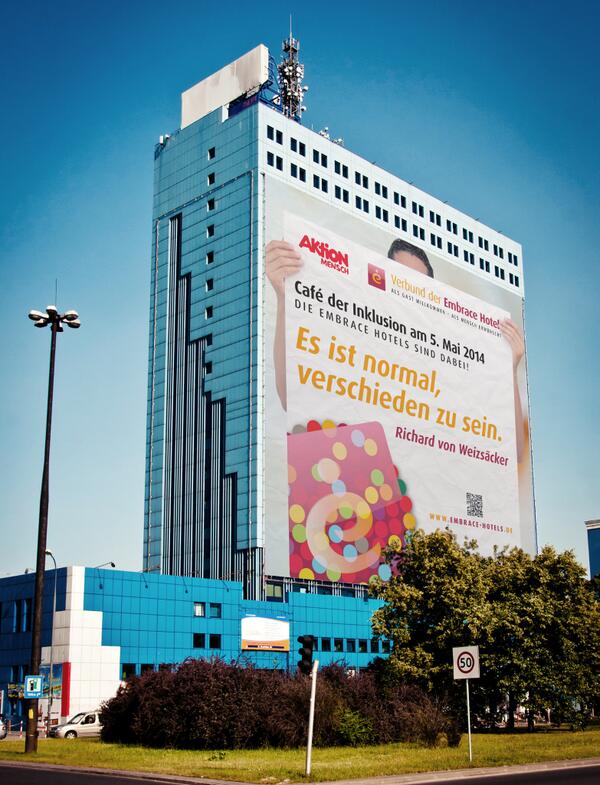 Tag der #Inklusion - die Welt der EMBRACE-#Hotels! #5Mai #Berlin #aktionmensch #behinderung bit.ly/1i4OEVK