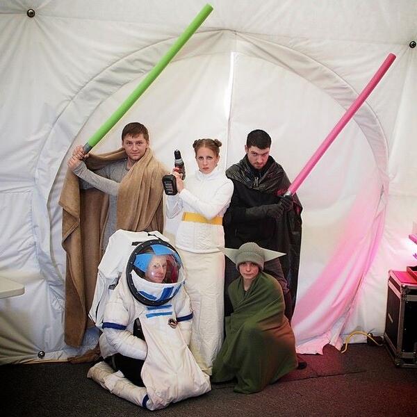 May the 4th be with you from the HI-SEAS 2 crew! #HISEAS