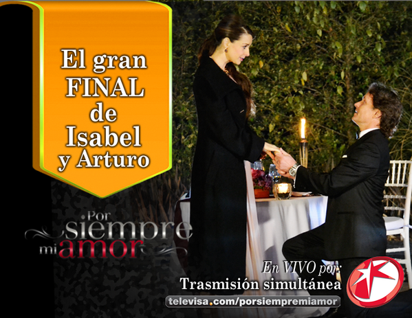 rebezamo's tweet photo. Y serás #PorSiempreMiAmor Arturo... Tu Isabel por siempre @GuyEcker @SusyGonzalezDr #FinalPorSiempre ¡Un RT al amor! http://t.co/3BrdQnZKPm"