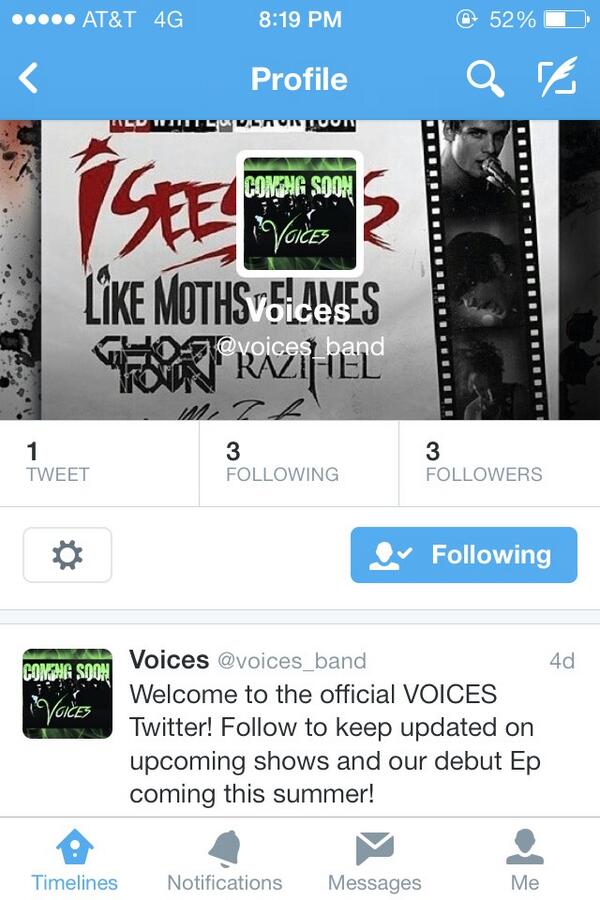 j_harris002's tweet photo. Shout out to my homies in @voices_band  for kickin as tonight!follow them and listen the fuck out of their music!!!!! http://t.co/PzJ6xncuJl