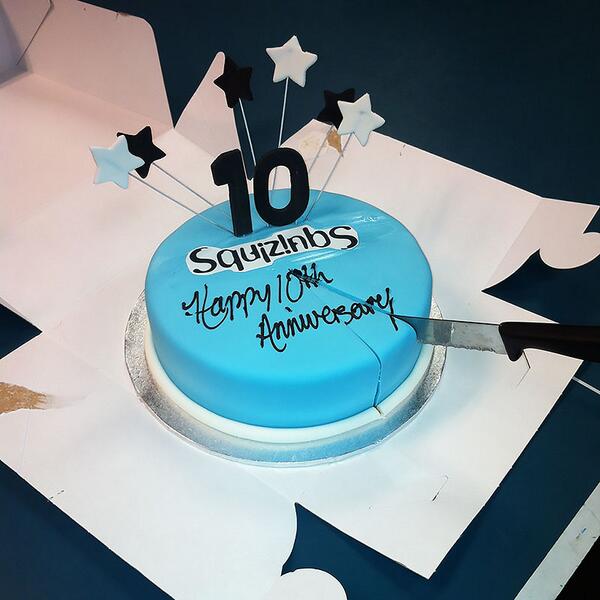 Celebrating <a href="/flamerock/">Danny Peters</a>'s 10th Anniversary at <a href="/Squiz/">Squiz</a> today in the Labs office. Congratulations Danny!