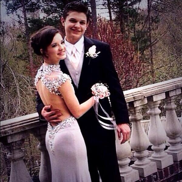 strapless open back dress AshleyLauren Cap Sleeve Beaded Prom Dress 1624