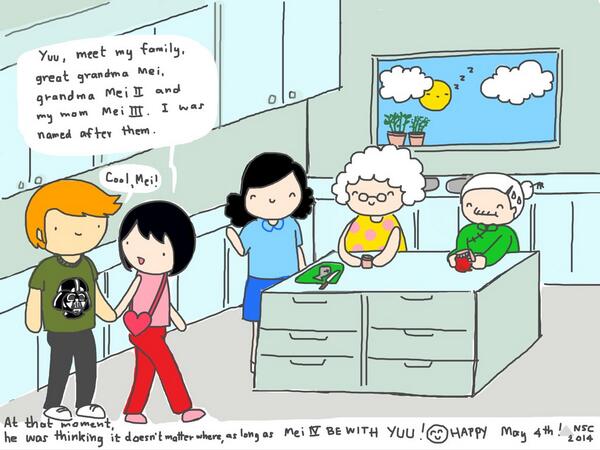 iolantheming's tweet image. "Where did they go on their date?" drawquest.com/s/565ukke via @DrawQuest happy May 4th! 😊