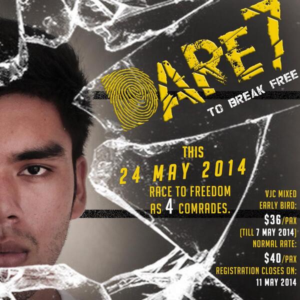 dare7adrace's tweet photo. Yo VJC! Don't forget to sign up for DARE before early bird close this Wednesday! :D http://t.co/3KzdOtXfoD