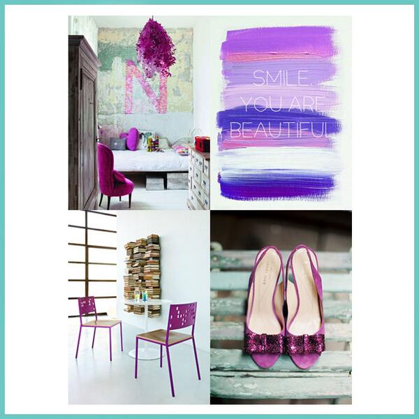 Zo combineer je deze opvallende, maar mooie kleur: Radiant Orchid! bit.ly/1ju2GjF