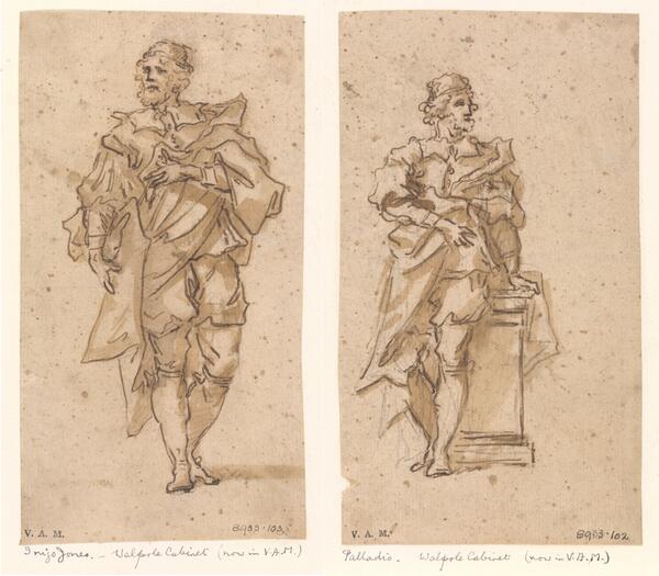 These drawings are traditionally identified as #WilliamKent's earliest designs for sculpture  #Palladio #InigoJones