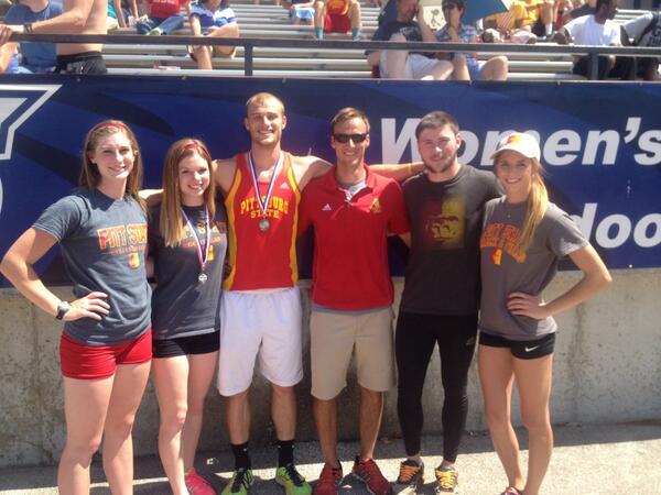 krutledge7's tweet photo. Congrats to the Pitt State vaulters for a great conference meet. I am a pretty lucky coach to have such a great group http://t.co/DcISKUhu8a