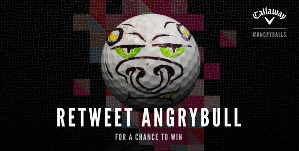 CallawayGolfEU's tweet photo. All charged up for #KingsOfDistance? RT if you think @JoeMillerLDC will hit #AngryBull furthest for a chance to #win http://t.co/lM87DbOstz