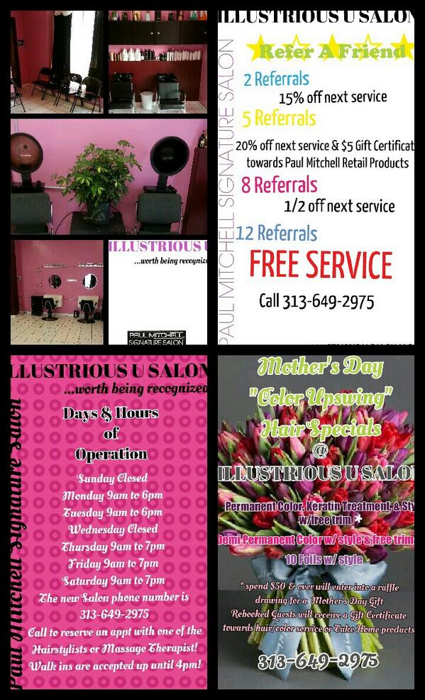VbVersatile's tweet image. ILLUSTRIOUS U SALON
We would love to service you all this week! Come on in today! W pic-collage.com/_8Honh6NJ