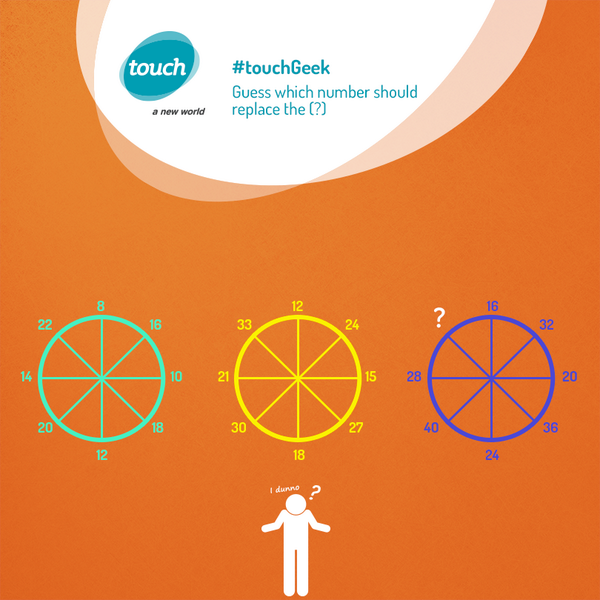 touchLebanon's tweet photo. Time to tease your brain with today's #touchGeek riddle! http://t.co/zR61KAVtWI