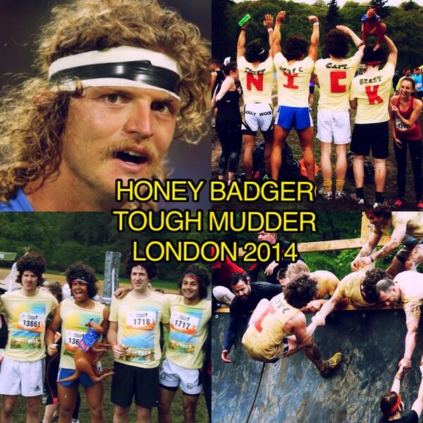 markagirven's tweet photo. TRIBUTE TO THE BADGE! @nckcmmns #London #ToughMudder #Headoverbiscuit @Aussie7s @RugbyAUS @ToughMudder #2014 http://t.co/LB3Q8EERo9