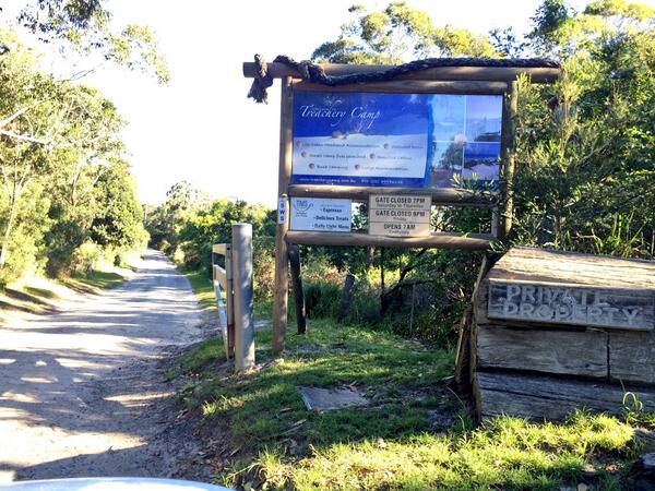 Some of you may have camped here at Treachery Camp , just down the road from Seal Rocks... Daryl