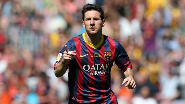 Messi's 28 goals mean he's one ahead of Diego Costa and three off Cristiano Ronaldo bit.ly/1niiZRu