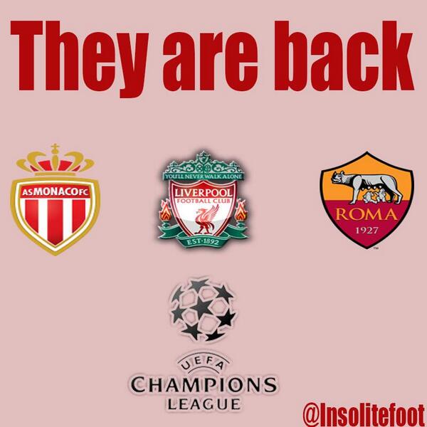 Footballogue's tweet photo. [#LDCLiveCamp]: Ils sont de Retour !!!
via @InsoliteFoot http://t.co/NdRzsAV0O6