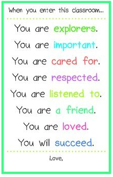 ShannaHowe92's tweet photo. Remind your students that your classroom is a safe and caring environment. #ACUedu_452 http://t.co/bubrnmWOjD