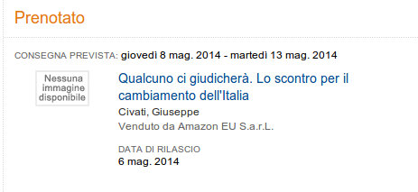 dulcio53's tweet photo. Ordinato! #Qualcunocigiudicherà @civati #iostoconCivati @iostoconCivati http://t.co/RhVpewScqn